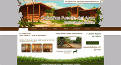Desktop Screenshot of cabanasfuentedelarca.com